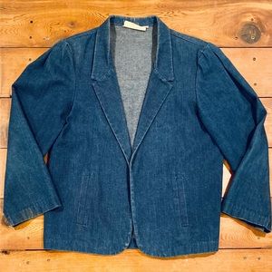 Vintage Denim 100% Cotton Time & Time Again Blazer